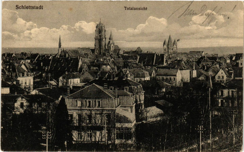 Carte postale ancienne Schlettstadt Totalansicht