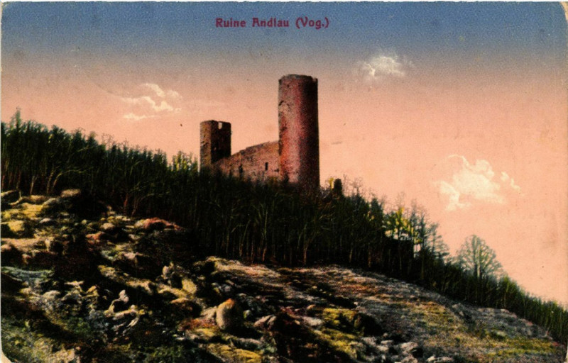 Carte postale ancienne Ruine Andlau à Andlau