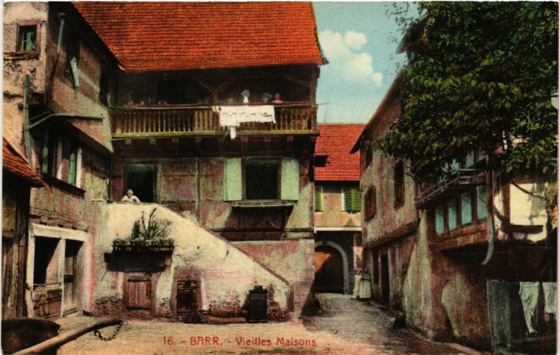 Carte postale ancienne Barr - Vieilles Maisons à Barr