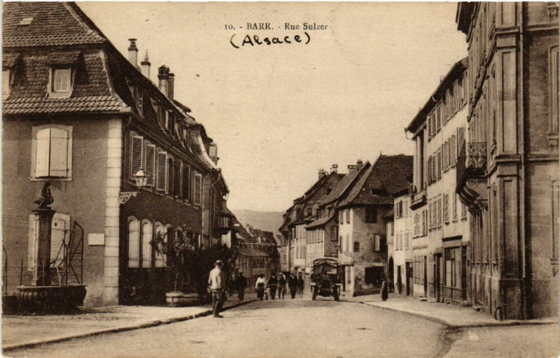 Carte postale ancienne Barr - Rue Sulzer à Barr