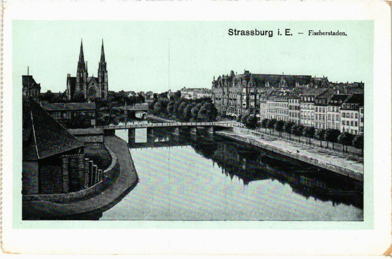 Carte postale ancienne Strassburg Fischerstaden