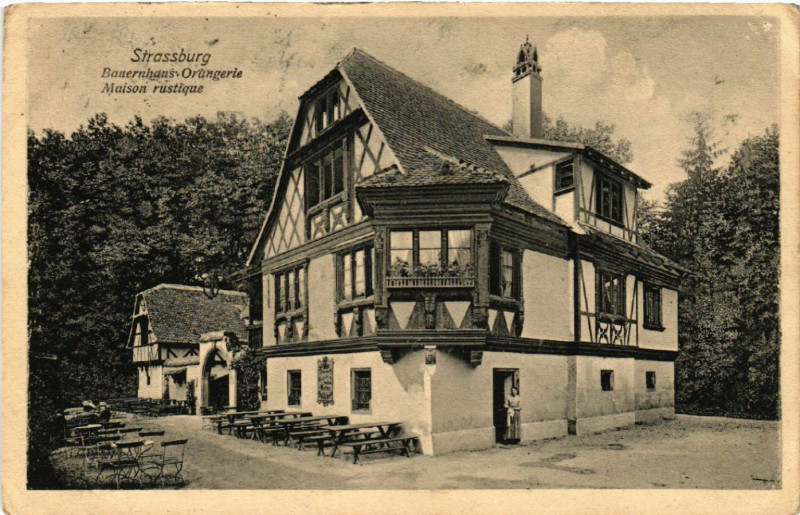 Carte postale ancienne Strassburg Maison rustique