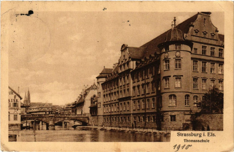 Carte postale ancienne Strassburg Thomasschule