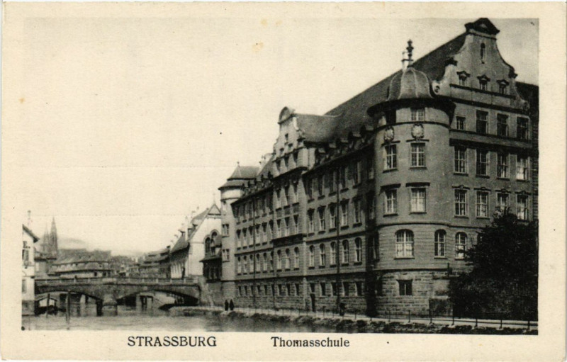 Carte postale ancienne Strassburg Thomasschule