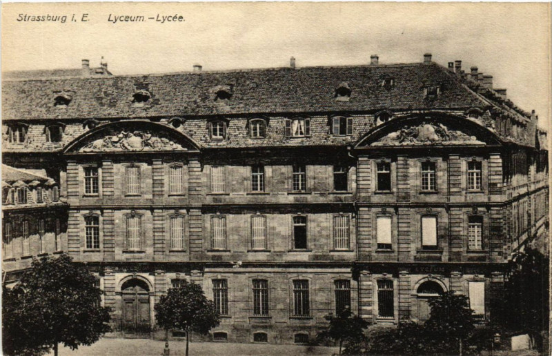 Carte postale ancienne Strassburg Lycée