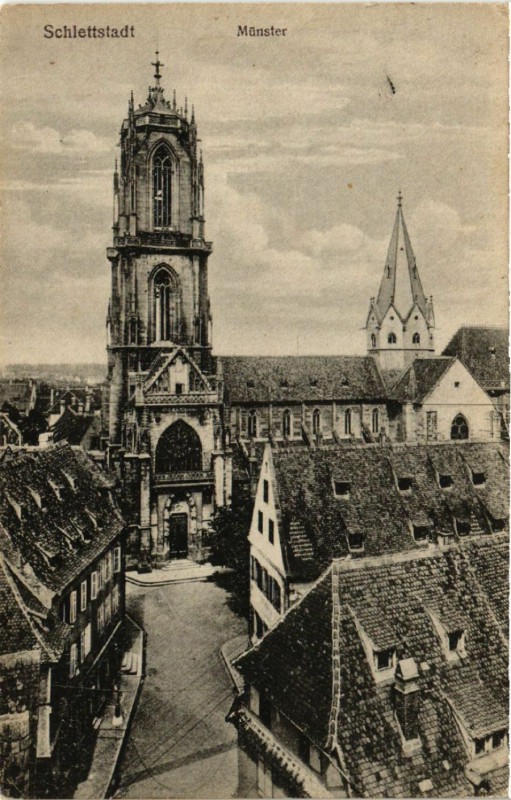 Carte postale ancienne Schlettstadt Munster