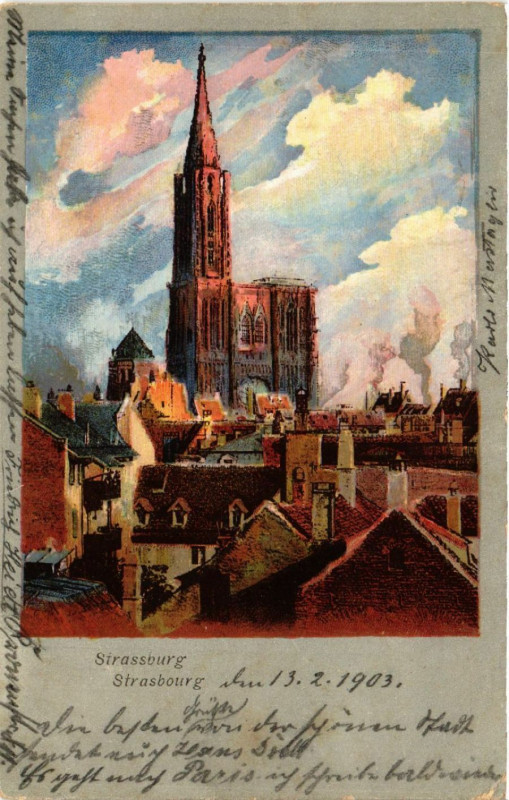 Carte postale ancienne Strassburg - Strasbourg à Strasbourg