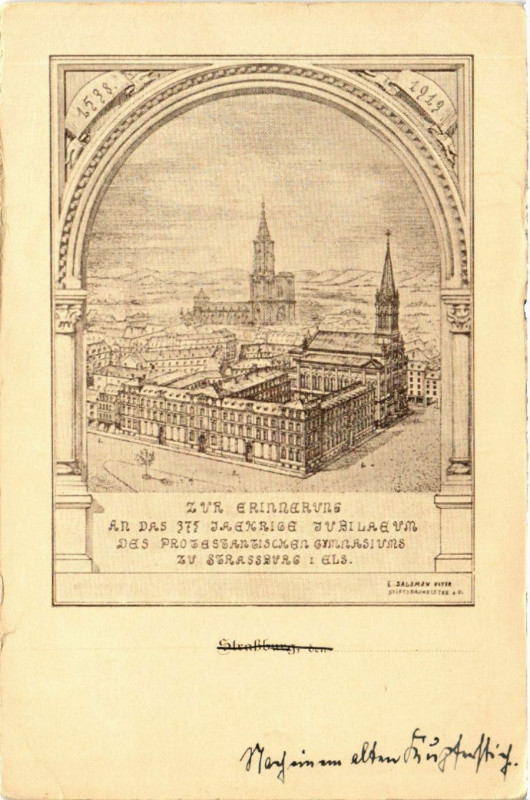 Carte postale ancienne Strassburg Sen