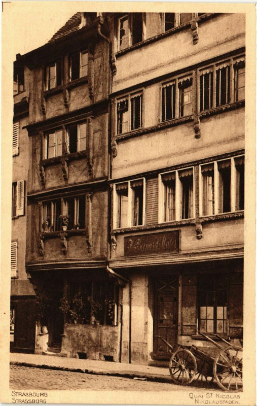Carte postale ancienne Strasbourg - Quai Saint-Nicolas - Strassburg - Nicolaustaden à Strasbourg
