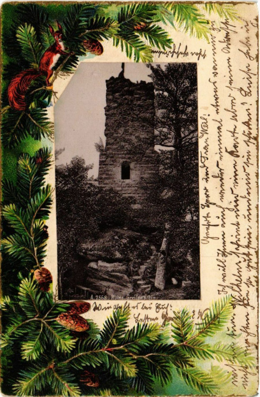 Carte postale ancienne Ruine Grenfenstein