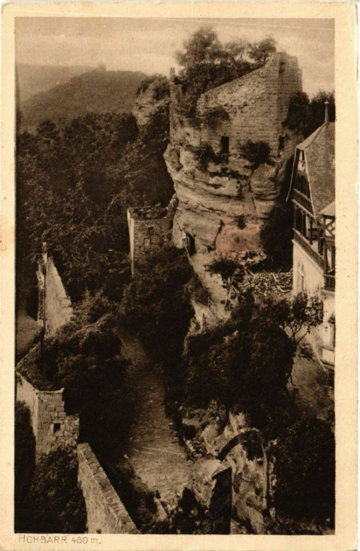 Carte postale ancienne Hohbarr 460 m à Barr
