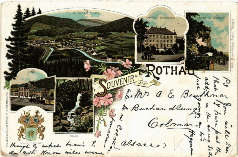 Carte postale ancienne Souvenir de Rothau à Rothau