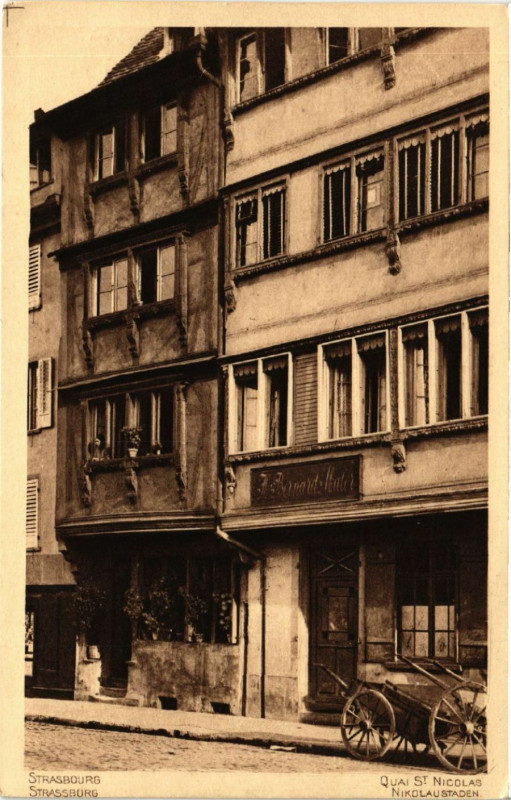 Carte postale ancienne Strasbourg - Quai Saint-Nicolas - Strassburg - Nikolaustaden à Strasbourg