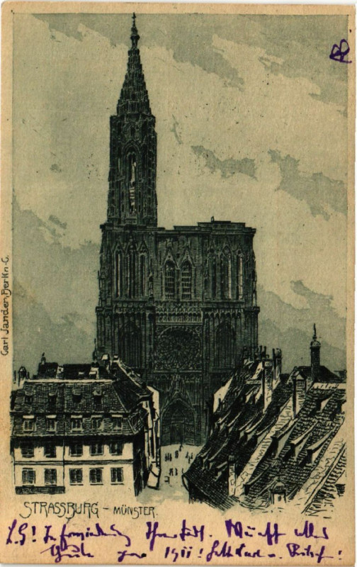 Carte postale ancienne Strassburg - Munster