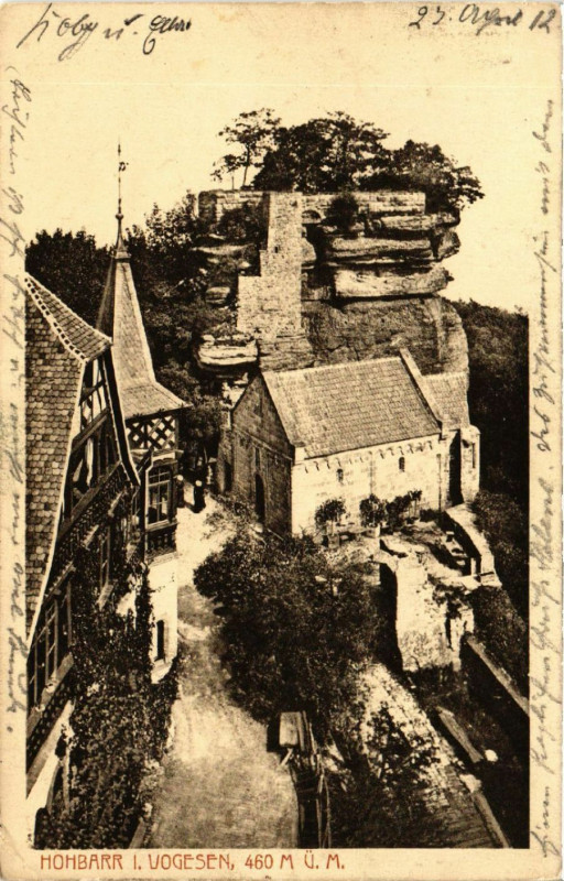 Carte postale ancienne Hohbarr I. Vogesen 460 m.u.M. à Barr