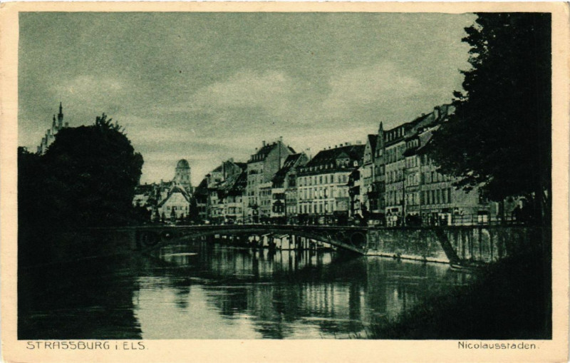 Carte postale ancienne Strassburg-Nicolausstaden