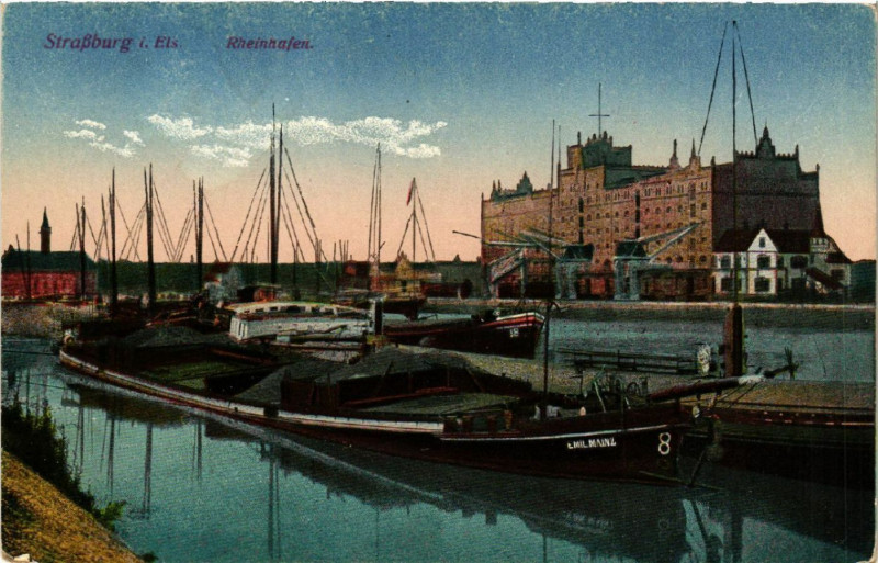 Carte postale ancienne Strassburg-Rheinhafen