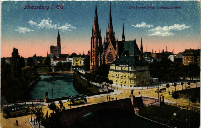 Carte postale ancienne Strassburg-Blick vom Paul Labandstaden