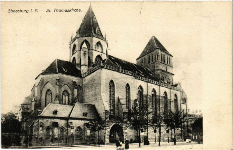 Carte postale ancienne Strassburg-St Thomaskirche