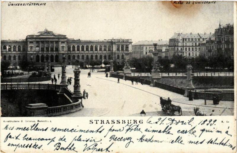 Carte postale ancienne Strassburg
