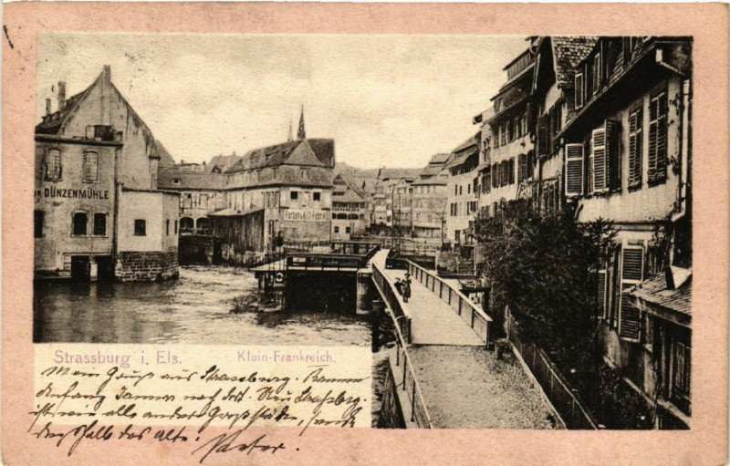 Carte postale ancienne Strasbourg-Klein Frankreich à Strasbourg