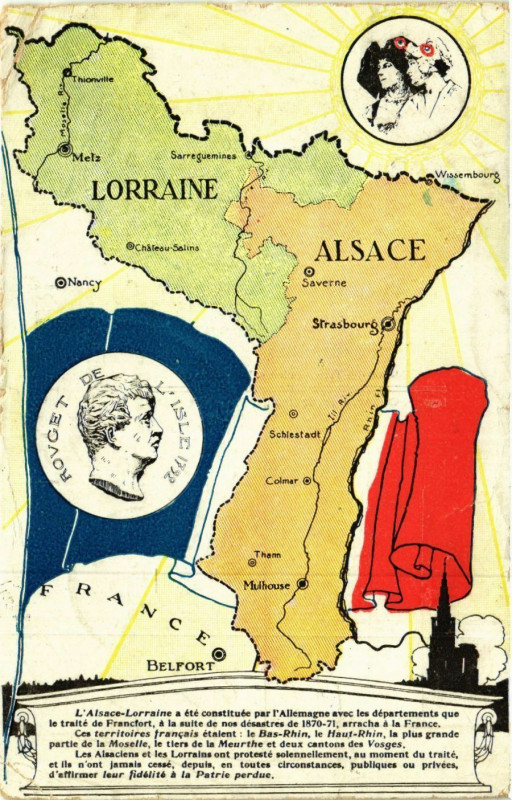 Carte postale ancienne Lorrain - Alsace