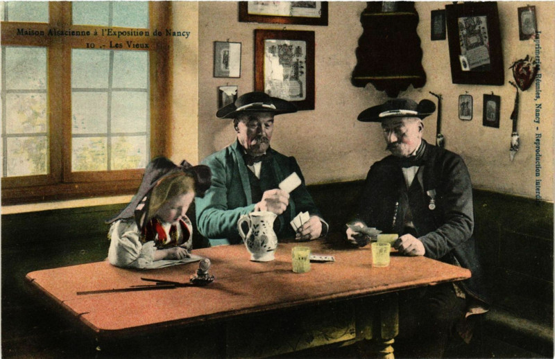 Carte postale ancienne Maison Alsacienne a l'Exposition de Nancy