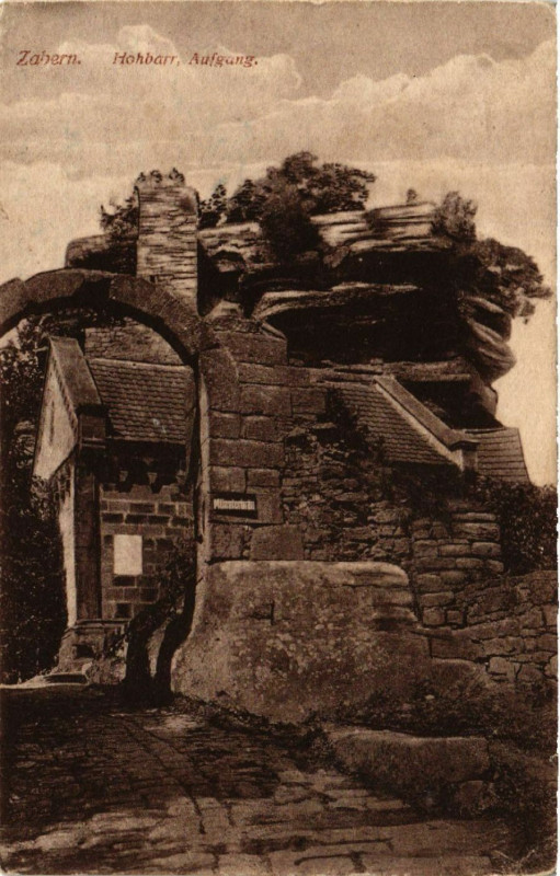 Carte postale ancienne Hohbarr Aufgang à Barr