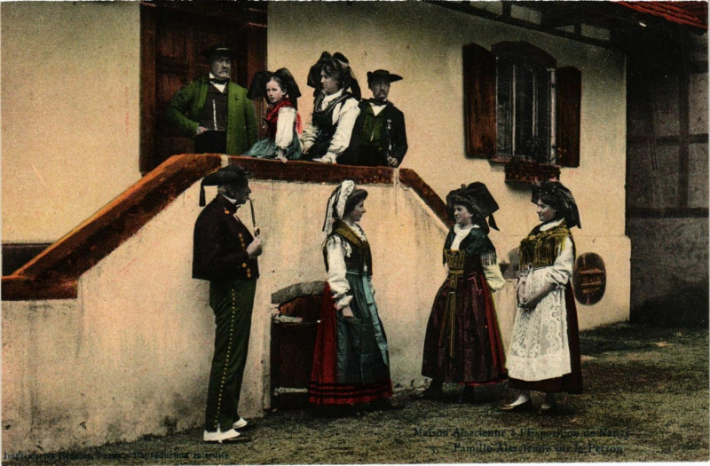 Carte postale ancienne Maison Alsacienne a l'Exposition de Nancy