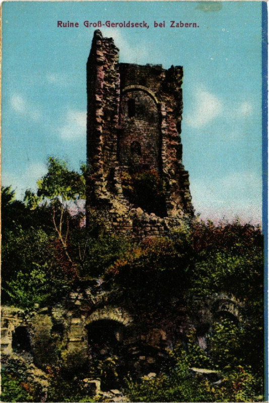 Carte postale ancienne Ruine Gross-Geroldseck b. Zabern