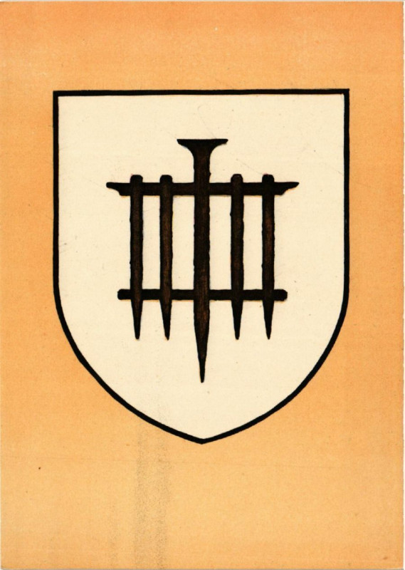 Carte postale ancienne Wappen der Stadt Barr (U.-Els.) - Zeichnung von Leo Schall à Barr