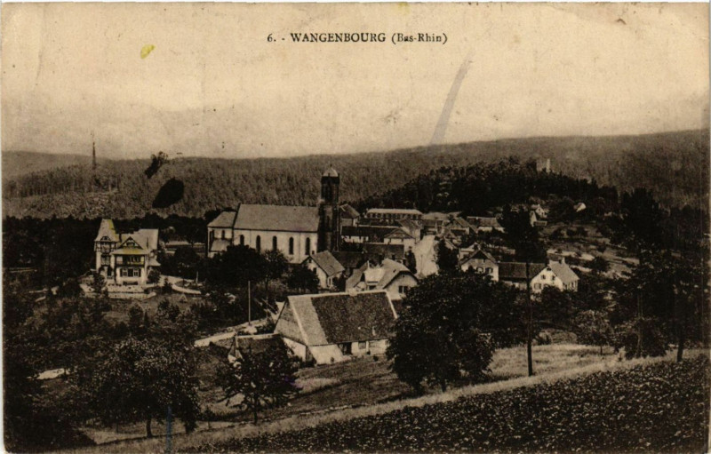 Carte postale ancienne Wangenbourg Bas-Rhin à Wangen