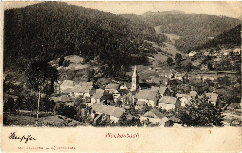 Carte postale ancienne Wackenbach