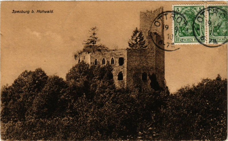 Carte postale ancienne Spesburg b. Hohwald