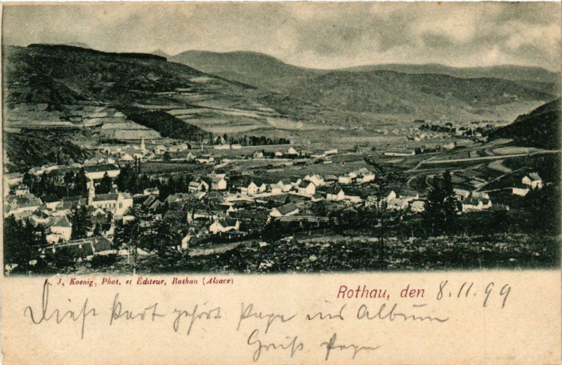 Carte postale ancienne Rothau à Rothau