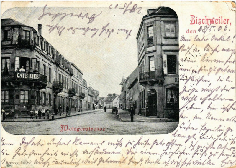 Carte postale ancienne METZgerstrasse