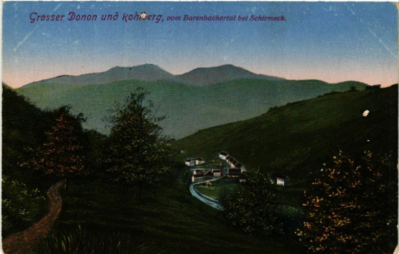 Carte postale ancienne Grosser Donon und Kohlberg à Berg