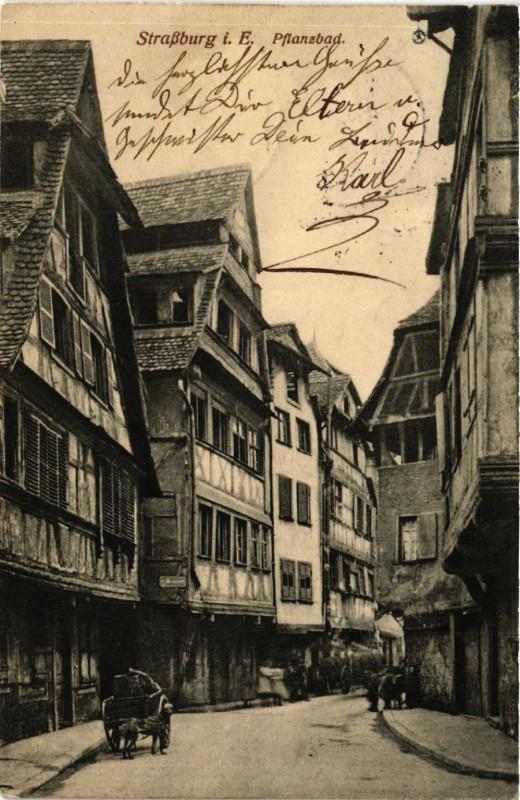 Carte postale ancienne Strassburg i. E. Pfanzbad