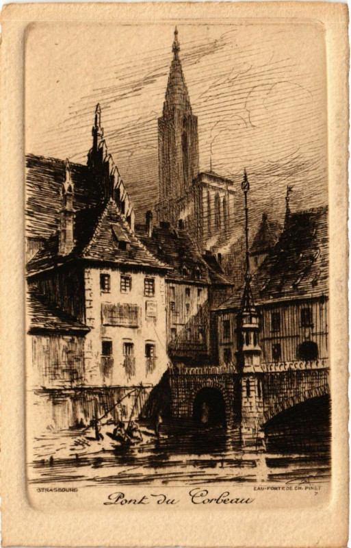 Carte postale ancienne Pont du Corbeau