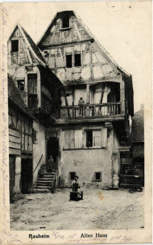 Carte postale ancienne Rosheim - Altes Haus à Rosheim