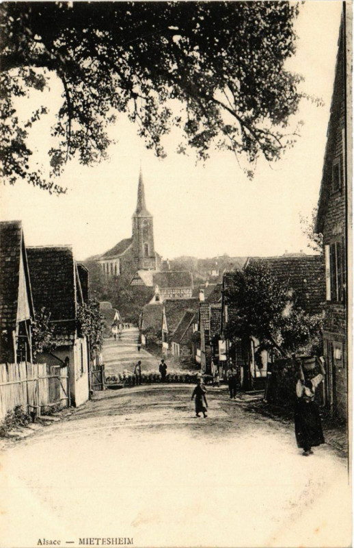 Carte postale ancienne Alsace - Mietesheim à Mietesheim
