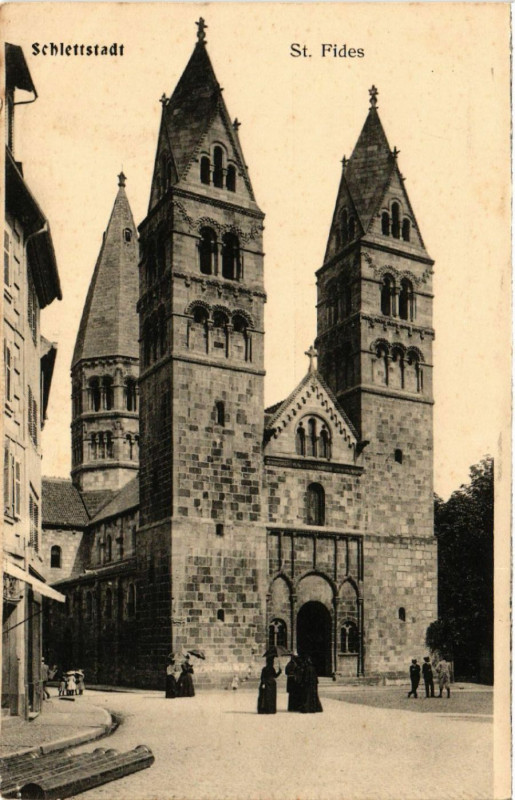 Carte postale ancienne Schlettstadt - Saint-Fides