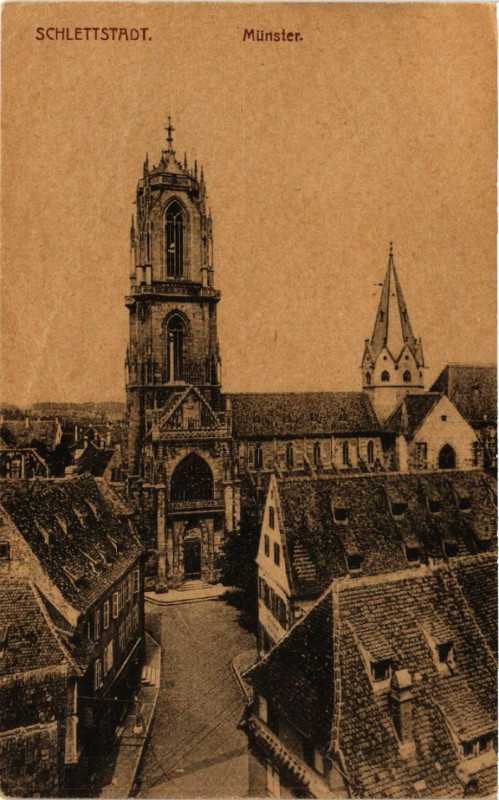 Carte postale ancienne Schlettstadt - Munster