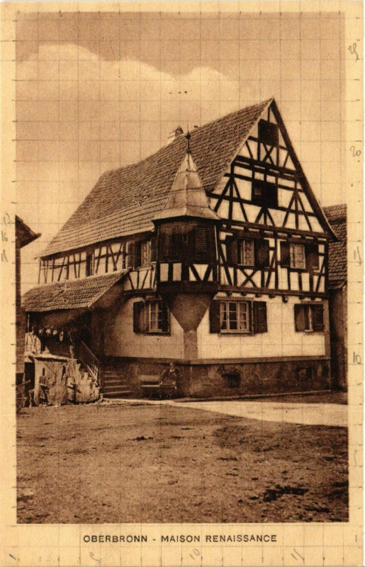 Carte postale ancienne Oberbronn - Maison Renaissance à Oberbronn