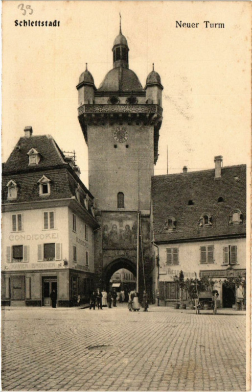 Carte postale ancienne Schlettstadt - Neuer Turm