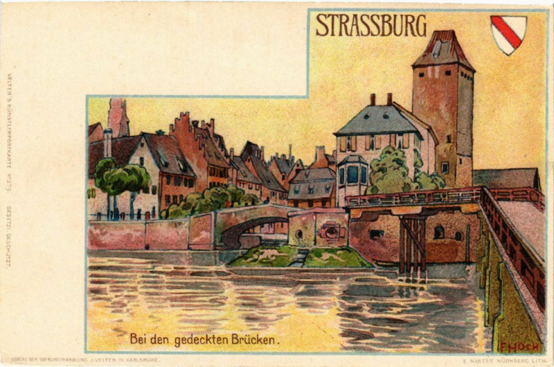 Carte postale ancienne Strassburg-Litho