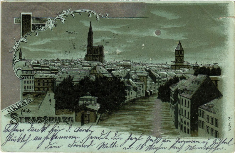 Carte postale ancienne Strasbourg - Strassburg - Total - Vue générale à Strasbourg