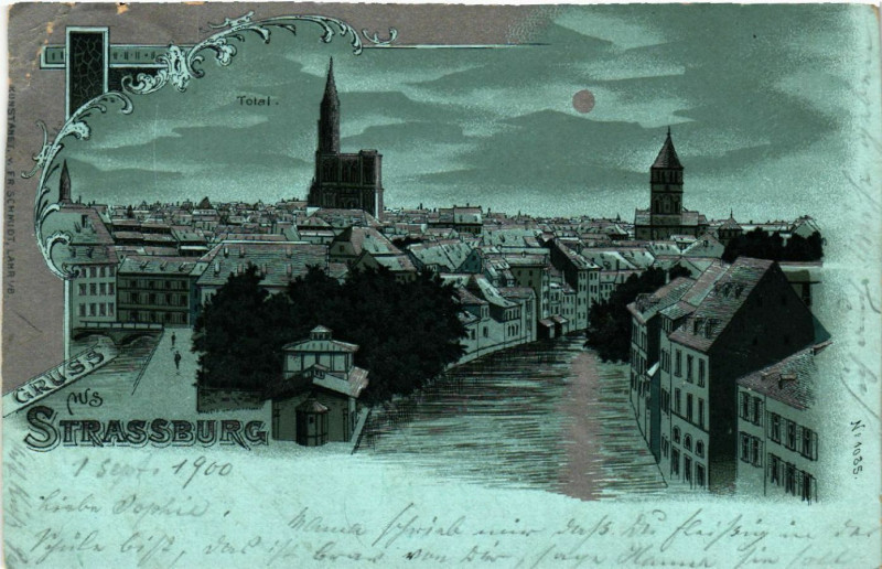 Carte postale ancienne Strasbourg - Strassburg - Total à Strasbourg