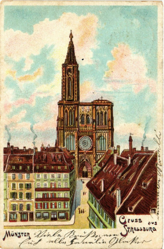 Carte postale ancienne Strasbourg - Strassburg - Cathedrale - Munster à Strasbourg