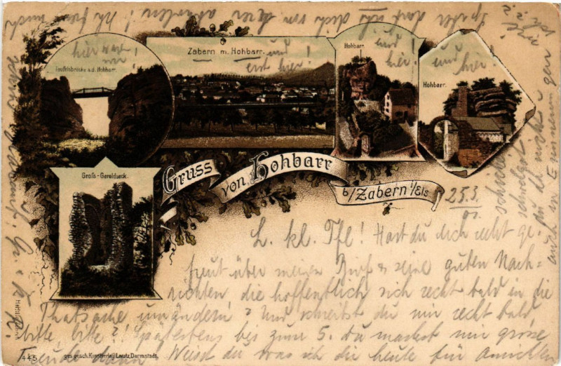 Carte postale ancienne Hohbarr b. Zabern i/Els - Scenes à Barr